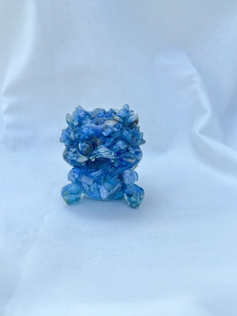 水晶摆饰【吞金兽 蓝晶石】改善沟通 提升专注力 - 摆饰 - 水晶 