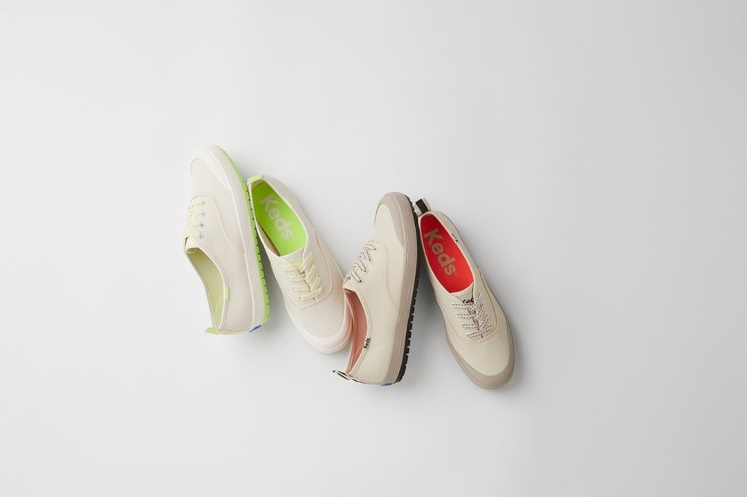 KEDS CHAMPION TOE CAP TRX SPLASH CANVAS 帆布休闲鞋 WF68347 - 女款休闲鞋 - 真皮 