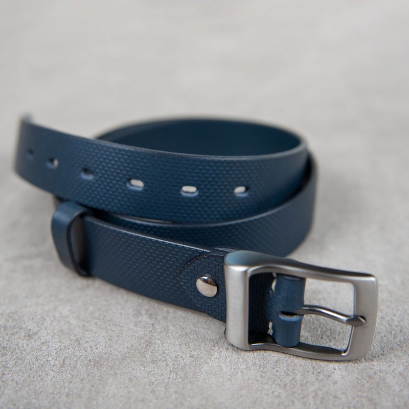 皮带 belt 真皮腰带 意大利皮革 压纹 34mm 定制礼物 - 皮带/腰带 - 真皮 多色