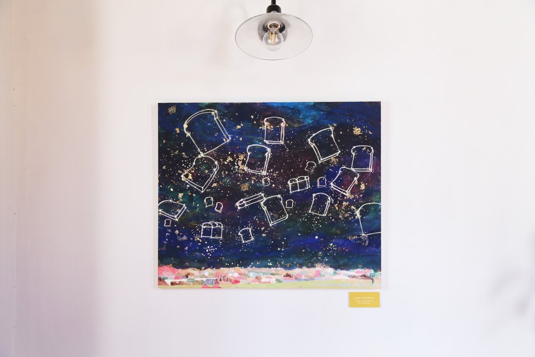 [日本画]许多面包闪闪发光的夜空，对 - 海报/装饰画/版画 - 纸 蓝色