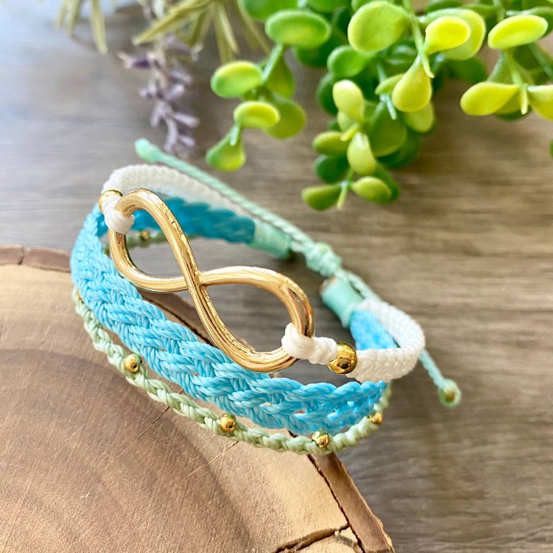 大无限 | 手工防水蜡线 | 休闲时尚 - 手链/手环 - 棉．麻 