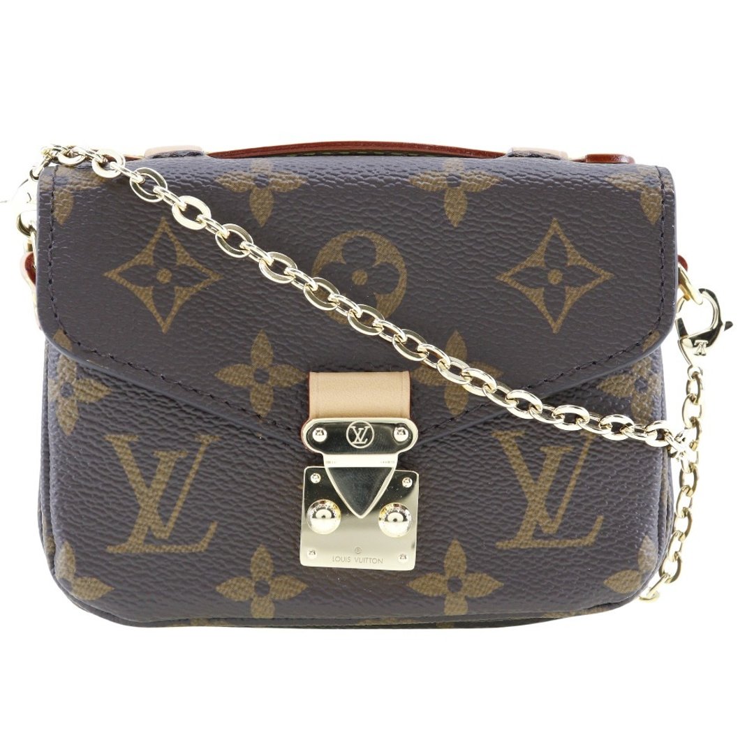 【日本直送】路易威登 LOUIS VUITTON Micro Métis 肩背包 M81267 Monogram 帆布 棕色 女仕【二手】 - 侧背包/斜挎包 - 人造皮革 咖啡色