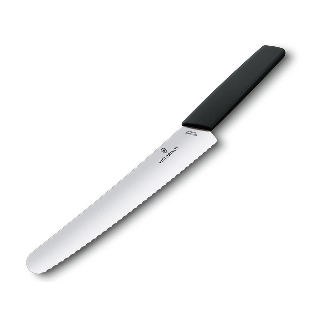VICTORINOX 瑞士维氏 Swiss Modern 面包和糕点刀/黑 6.9073.22WB - 厨房用具 - 不锈钢 黑色