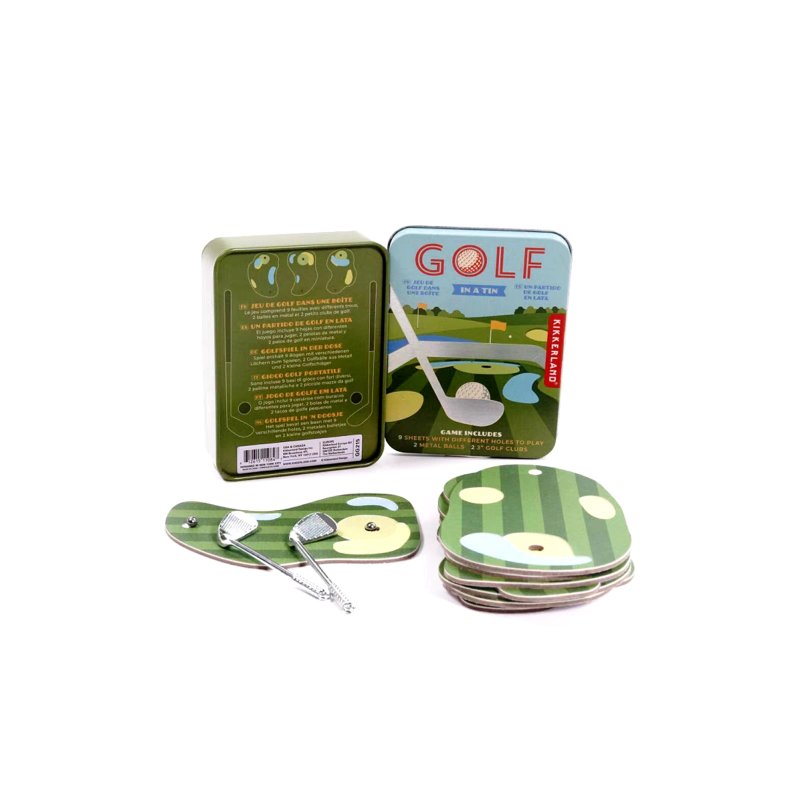 美国 Kikkerland 迷你桌面游戏 趣味高尔夫 桌面铁罐游戏玩具 - 桌游/玩具 - 其他材质 多色