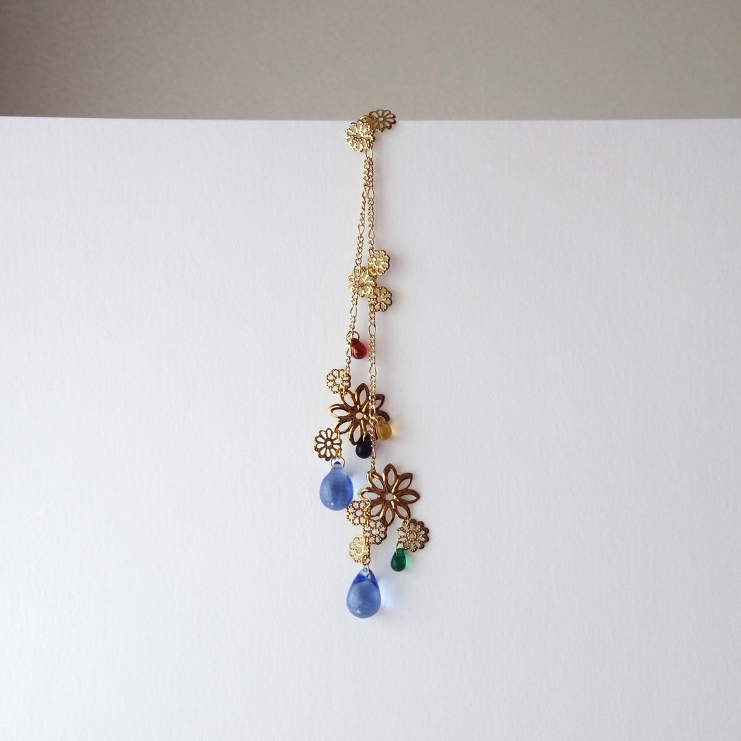 发簪 - 怜ふれる - 发饰 - 玻璃 蓝色