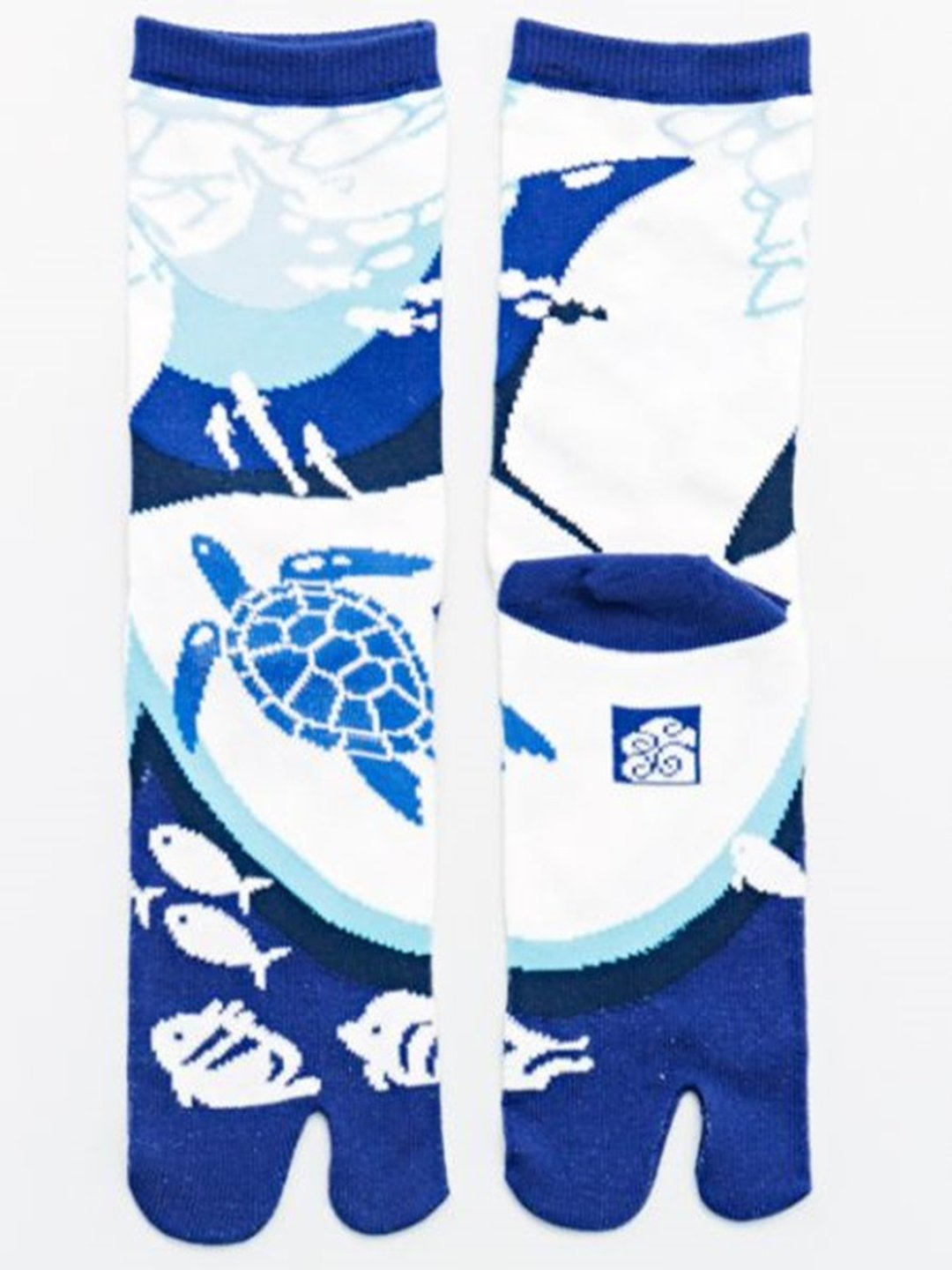 【现货热卖】海底世界两趾袜 足袋 (23-25cm) 7JKP8205 送礼 - 袜子 - 其他人造纤维 蓝色