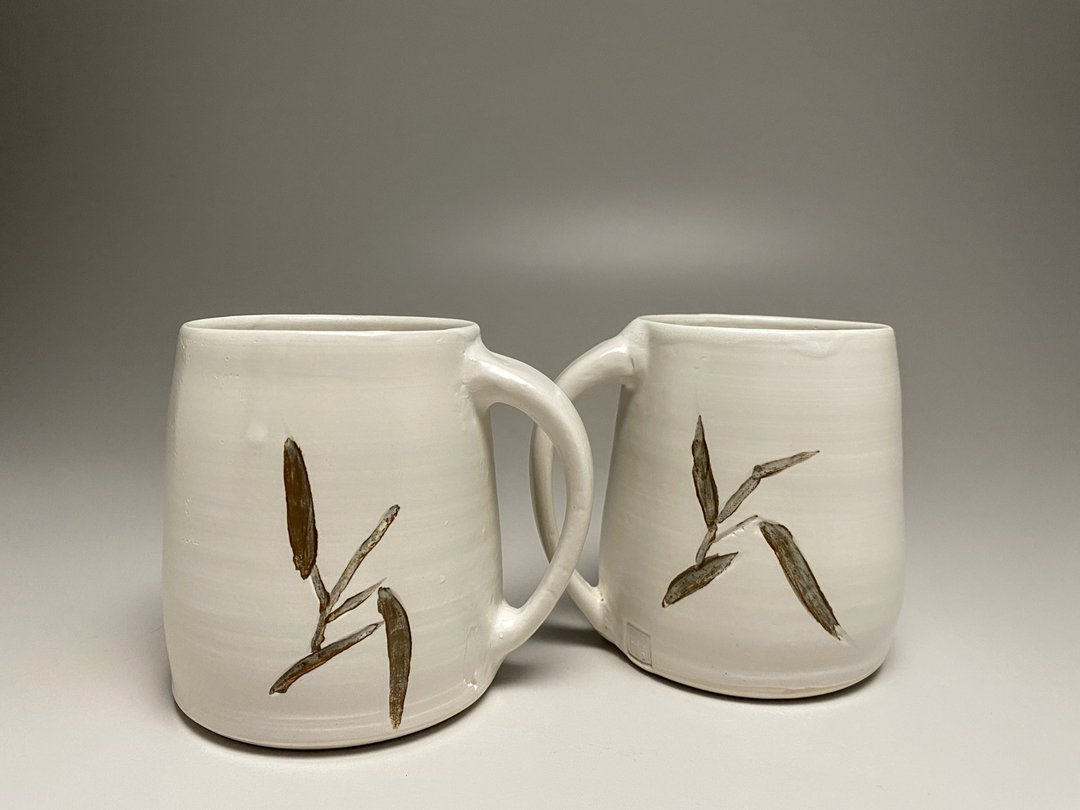Two coffee mugs - 花瓶/陶器 - 陶 