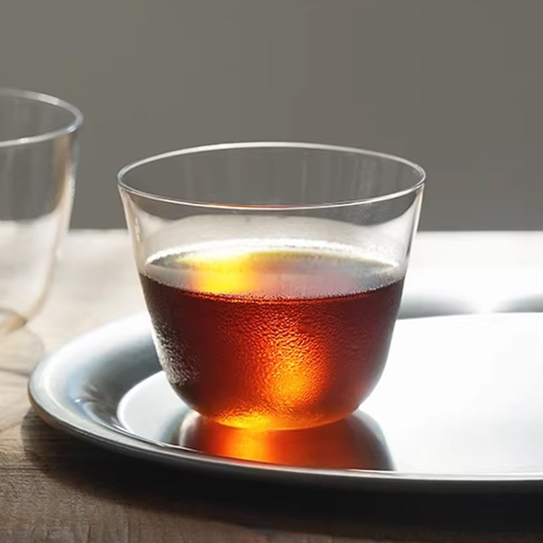 日本霜山 无铅水晶玻璃广口杯 -185ml-2 入 - 酒杯/酒器 - 玻璃 透明