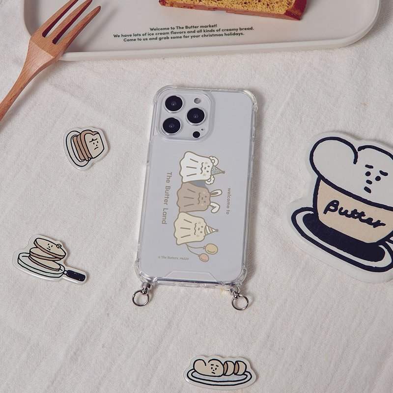The Butters 奶油乐园绳挂iPhone手机壳 - 手机壳/手机套 - 塑料 透明