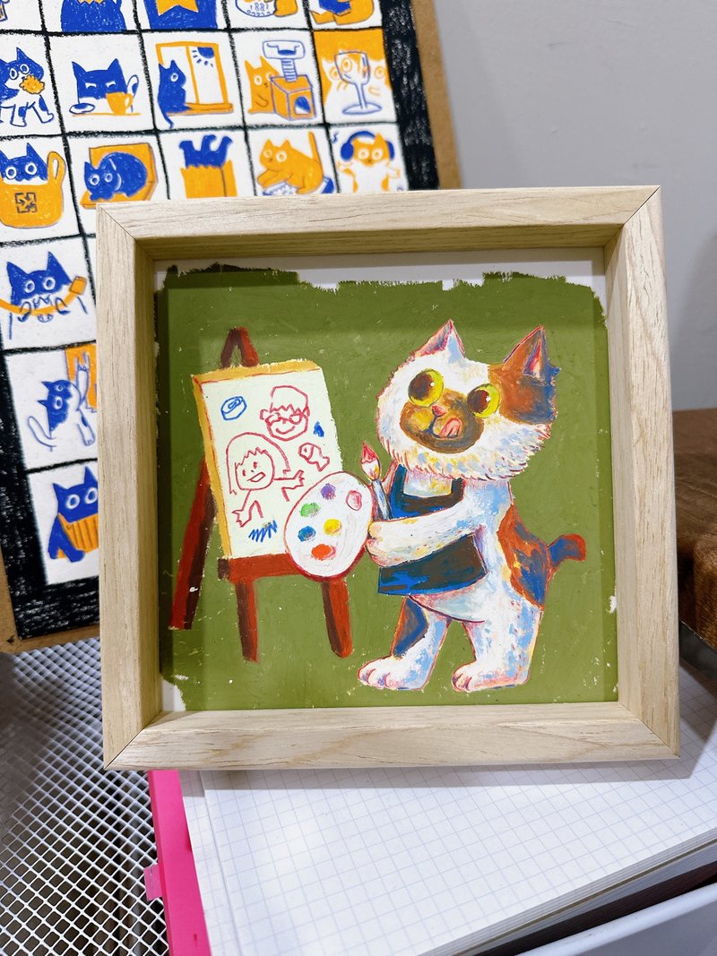 【 Winnie 】宠物插画 故事插画 定制插画 似颜绘 纪念 - 订制画像 - 纸 咖啡色