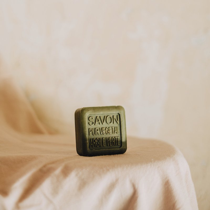 法国 La Savonnerie de Nyons 抗皱绿矿泥洁颜皂 - 肥皂/手工皂 - 其他材质 绿色