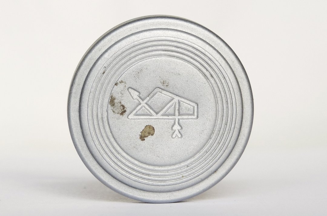 原厂前保护盖 KOMZ 37mm 36mm 适用于 Industar-22 3.5/50 金属苏联 - 相机 - 其他金属 银色