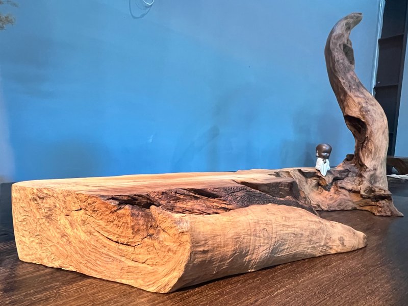 台湾榉木 造型台面 - 摆饰 - 木头 咖啡色