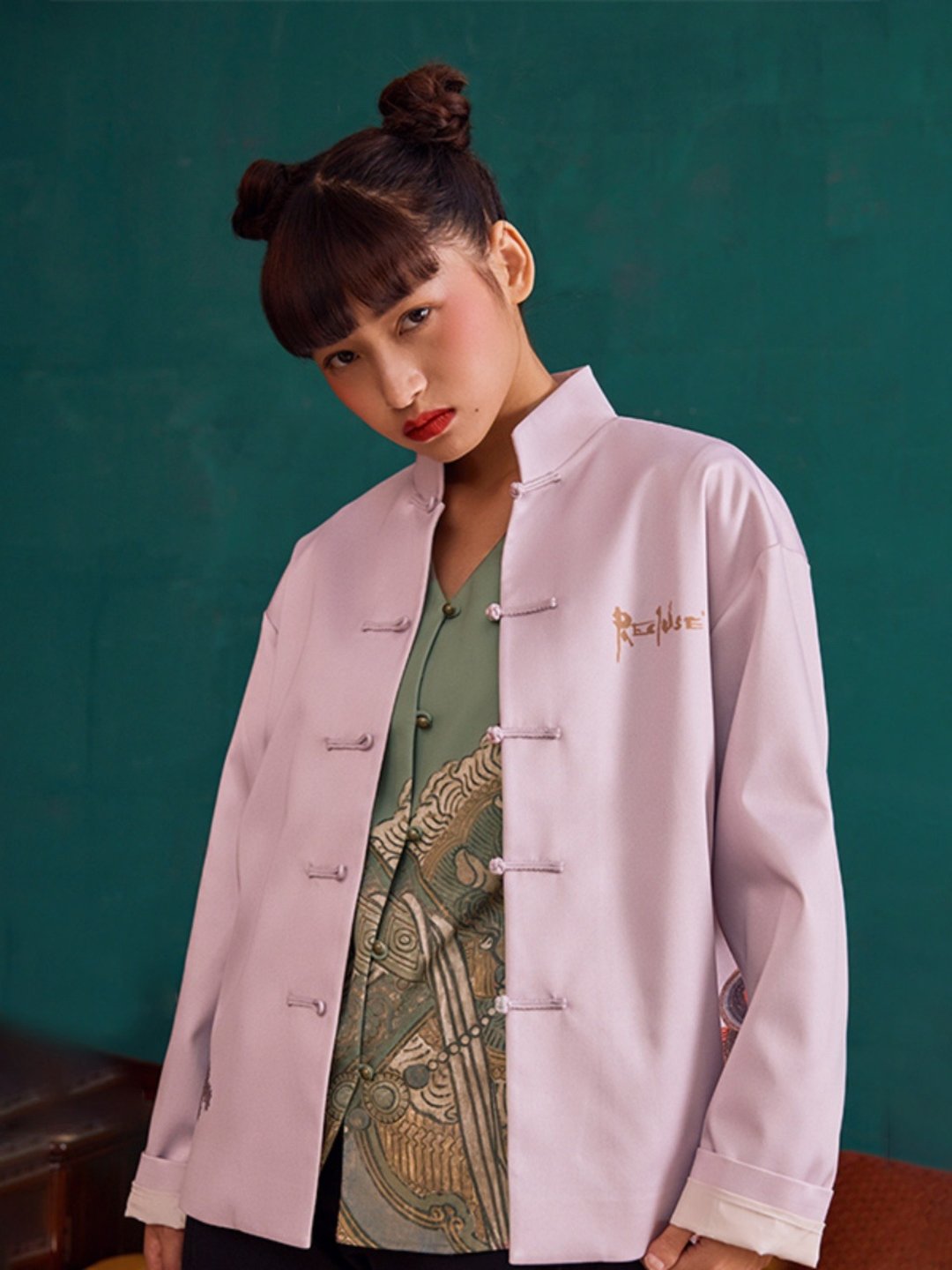 离幻/中国风新中式 唐装上衣 - 女装上衣 - 聚酯纤维 