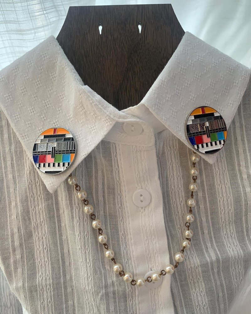 2 ways collar pin - 领带/领带夹 - 其他金属 多色