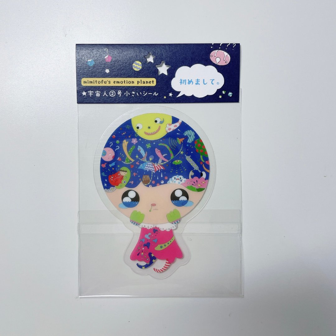mimitofu's emotion planet 2号外星人小贴纸 (No.1 初次见面) - 贴纸 - 塑料 多色