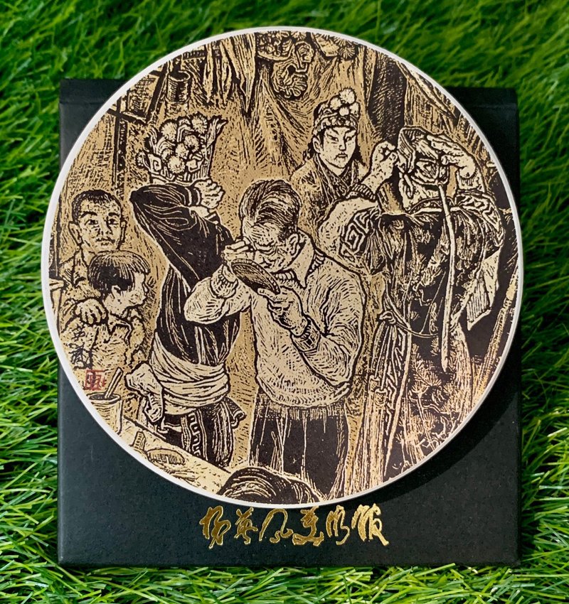 后台系列杯垫 - 杯垫 - 陶 卡其色