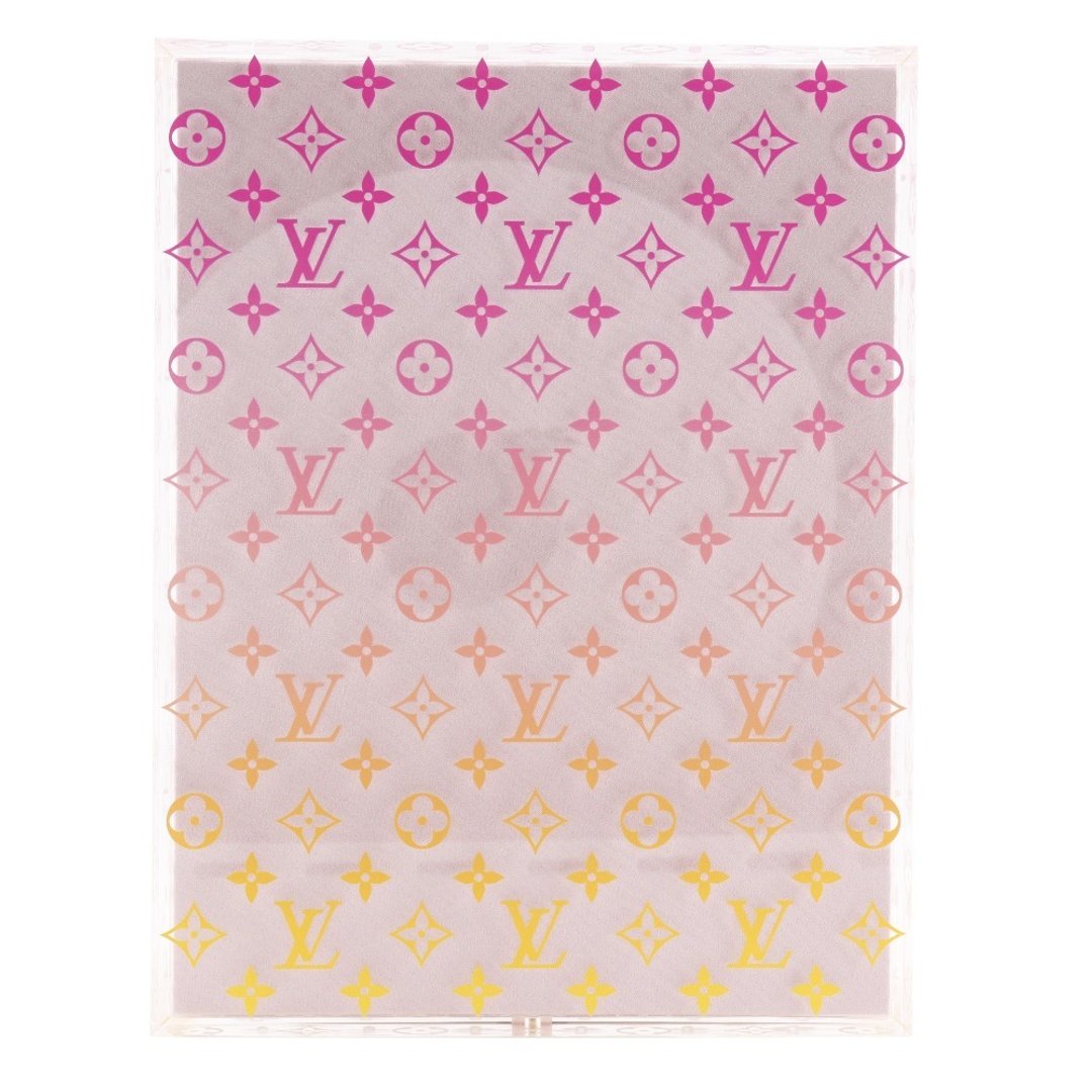 【日本直送】路易威登 LOUIS VUITTON 眼镜收纳盒 Monogram Gradient Collector's Box 压克力 粉色 【二手】 - 其他 - 压克力 透明