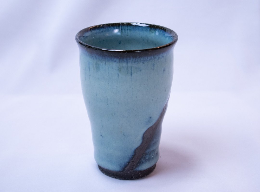 Aohai series Beer Cup - 酒杯/酒器 - 陶 蓝色