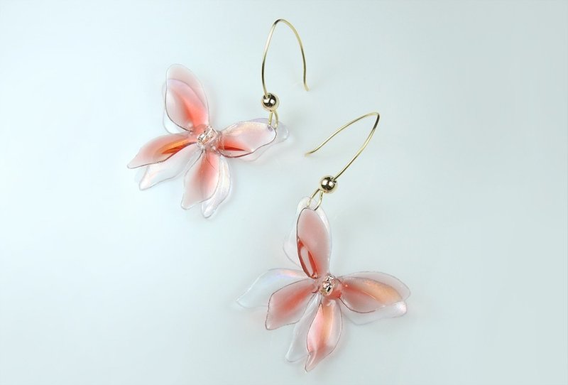 彩蝶系列二/耳钩/耳夹 - 耳环/耳夹 - 其他材质 多色