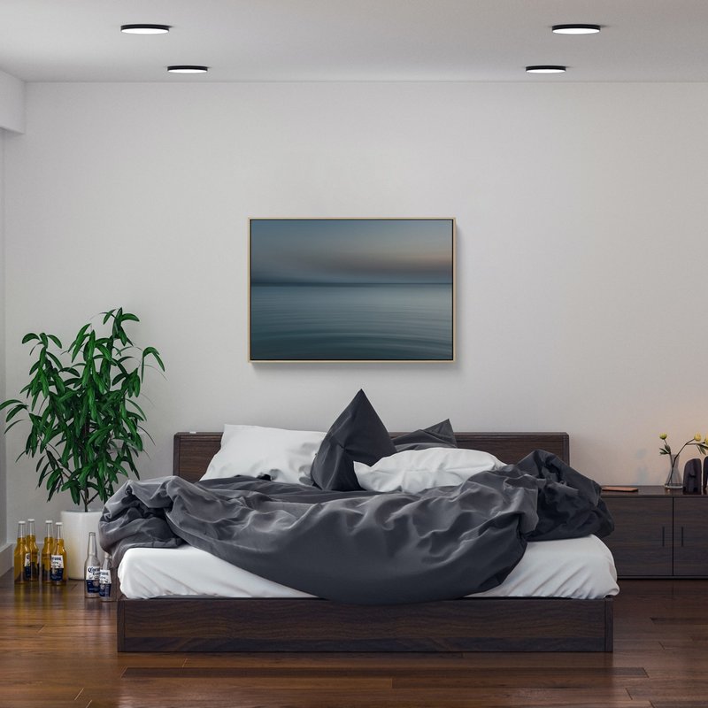 看海-自然/工作室/商空/卧房挂画/客厅/民宿/复制画 - 海报/装饰画/版画 - 棉．麻 