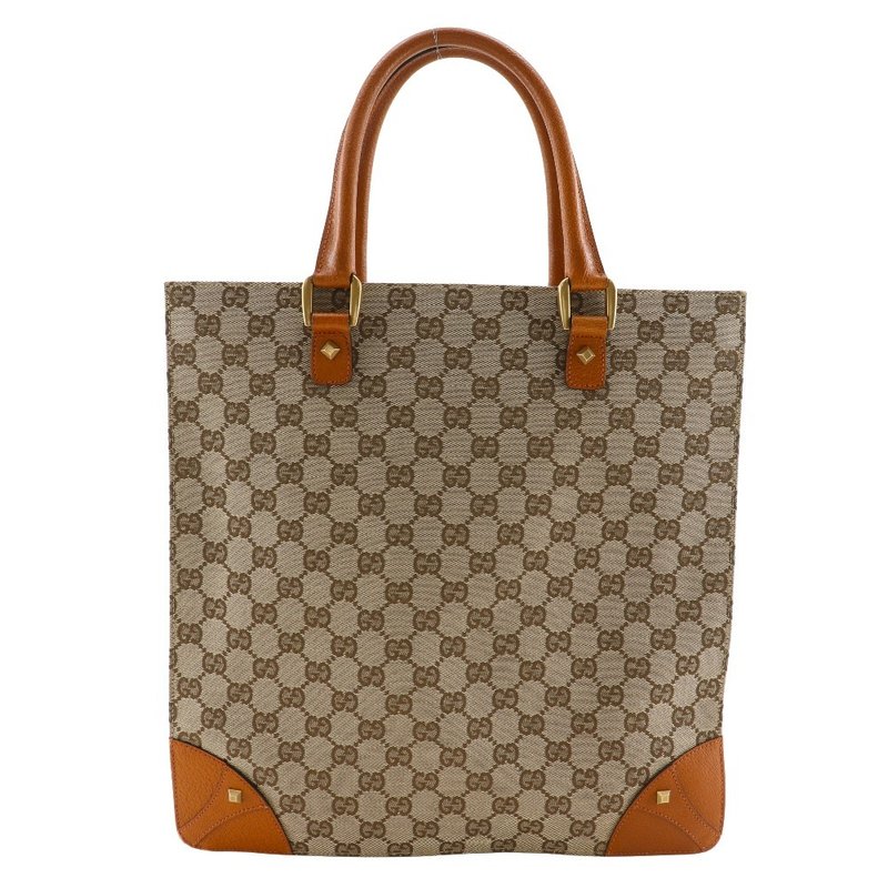 【日本直送】ગૂચી GUCCI 托特包 手提包 120898 GG 帆布 咖啡色 男女适用【二手品】 - 手提包/手提袋 - 其他人造纤维 咖啡色