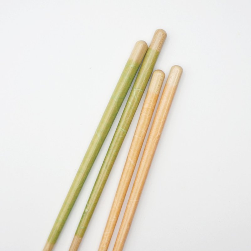 Hyosaemon 洗碗机安全筷子 Chigiri 云绿大号 23.5 厘米，粉红中型 21.5 厘米 - 筷子/筷架 - 木头 