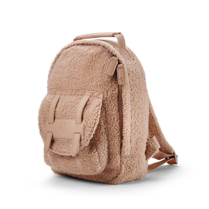 小童幼儿外出背包 BACKPACK MINI Pink Bouclé 粉色卷卷 - 后背包/双肩包 - 其他材质 粉红色