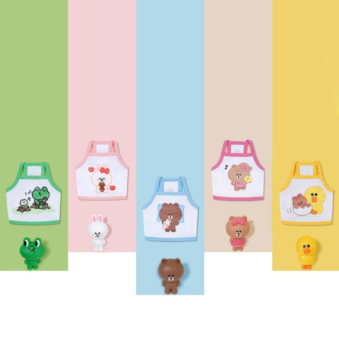 【LINE FRIENDS】Mini系列宠物吊带背心服饰_共5款 - 衣/帽 - 棉 多色