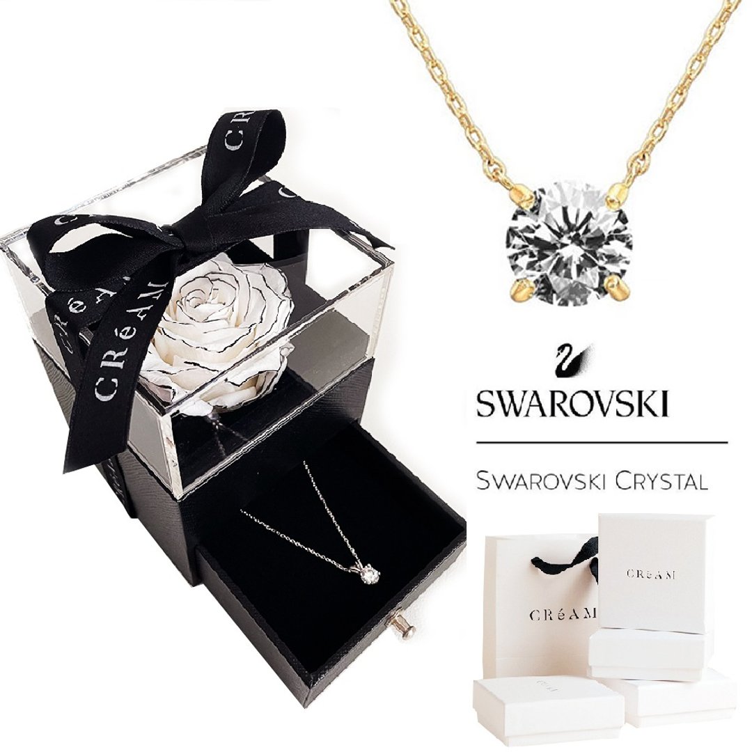 【CReAM】永生恒星项链礼盒-SWAROVSKI施华洛世奇-Regina镀18K金 - 项链 - 其他金属 