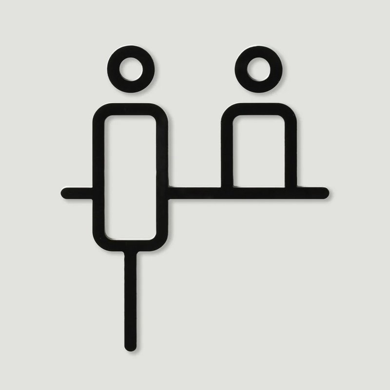 MOHEIM COUNTER 柜台标示 黑 - 墙贴/壁贴 - 塑料 黑色