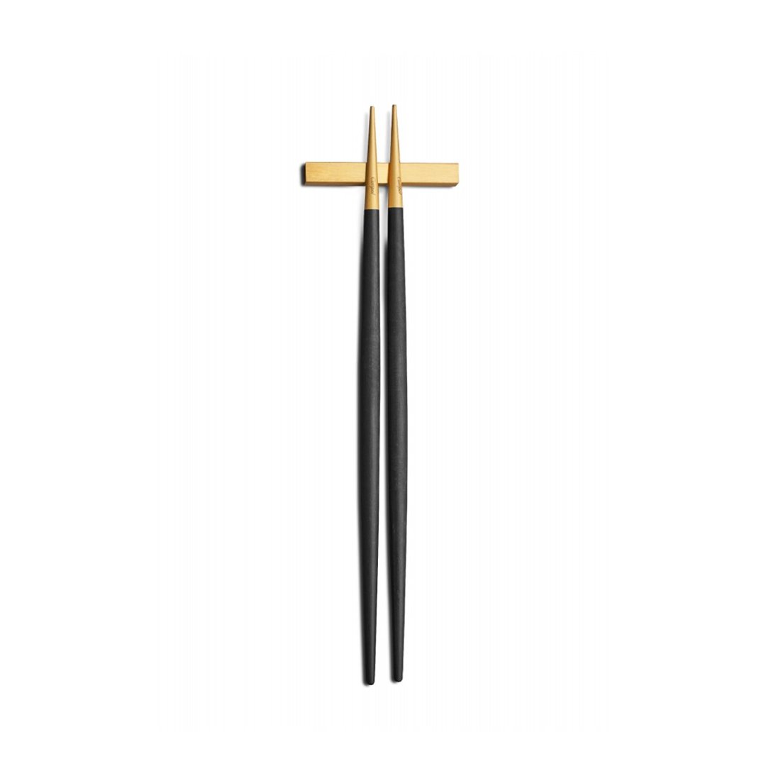 葡萄牙 Cutipol  GOA 黑金22CM 筷子组 - 餐刀/叉/匙组合 - 不锈钢 黑色