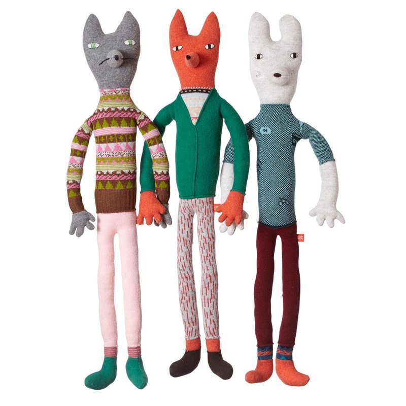 Mini Giant 纯羊毛玩偶 - 玩偶/公仔 - 羊毛 多色