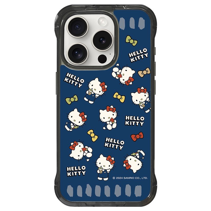 HelloKitty 叠叠乐懒人支架磁吸透黑 iPhone 16 15 Pro Max - 手机壳/手机套 - 其他材质 透明