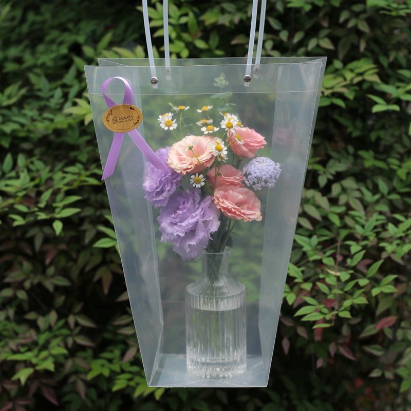 杏桃橘瓶中花 - 植栽/盆栽 - 植物．花 橘色