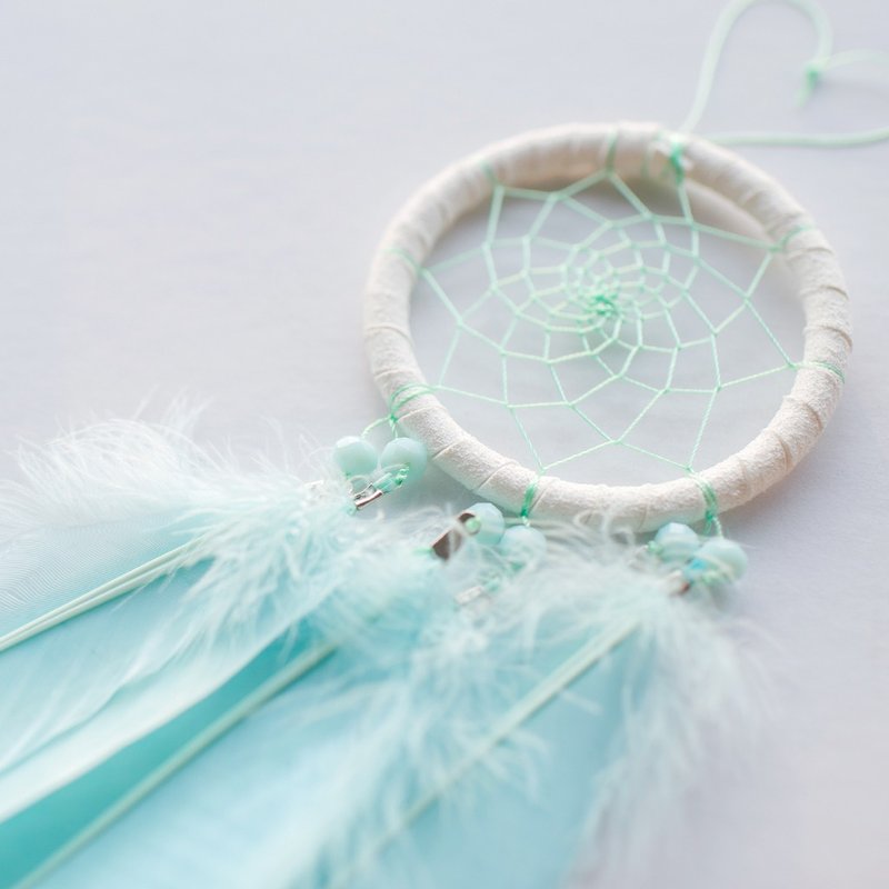 捕梦网材料包 8cm - 简单薄荷绿 - 手作 情人节礼物 - 其他 - 其他材质 绿色