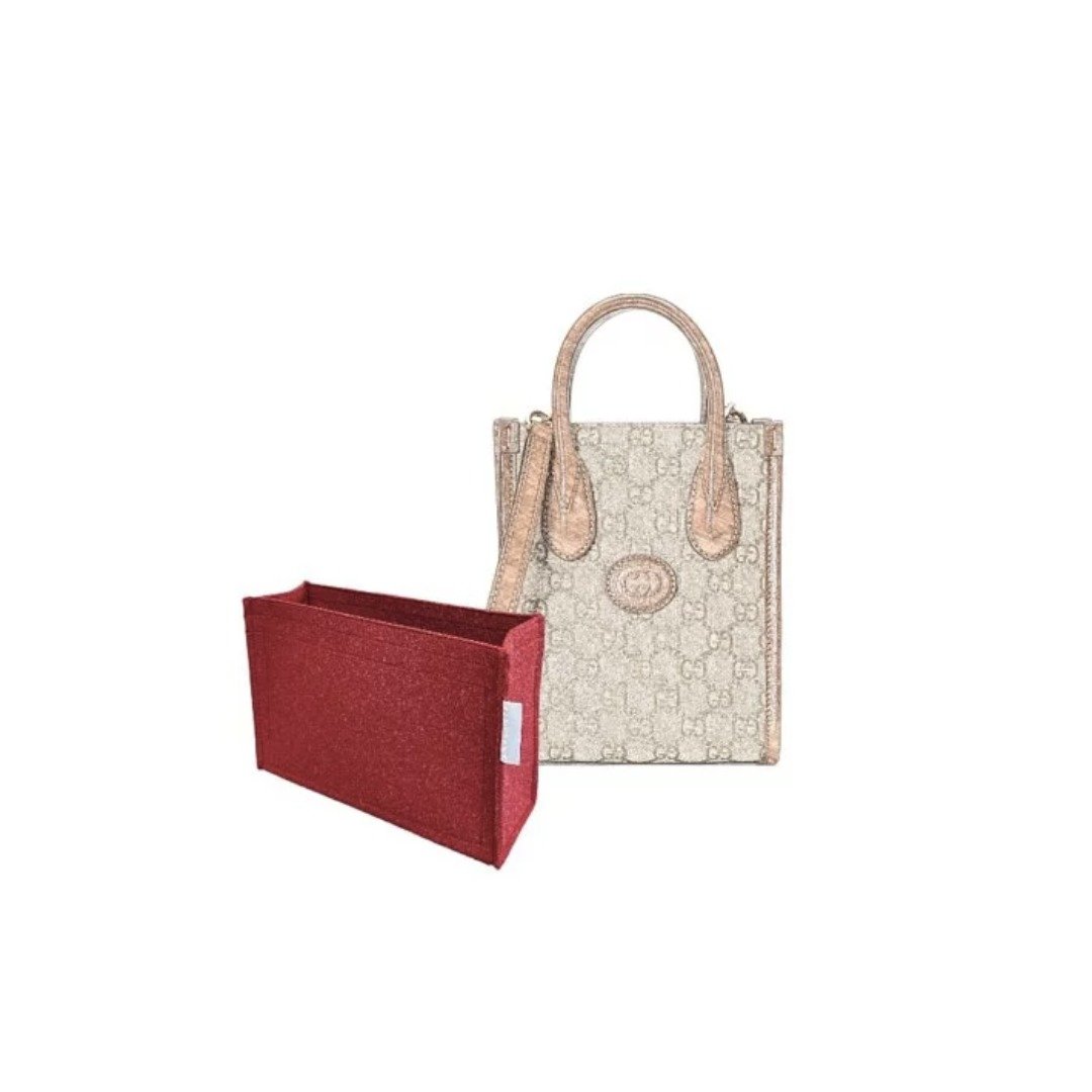 香港制造韩国绒布-手制内袋 Bag Organiser Gucci Mini Tote Bag - 化妆包/杂物包 - 其他材质 多色