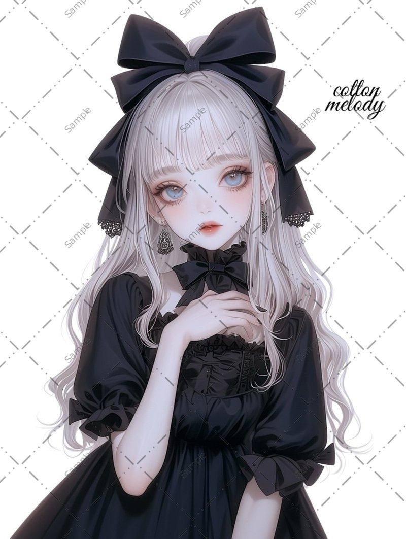 original sticker no.1256 人物贴纸 原创贴纸 人像贴纸 女孩贴纸 原创人物贴纸 - 贴纸 - 纸 