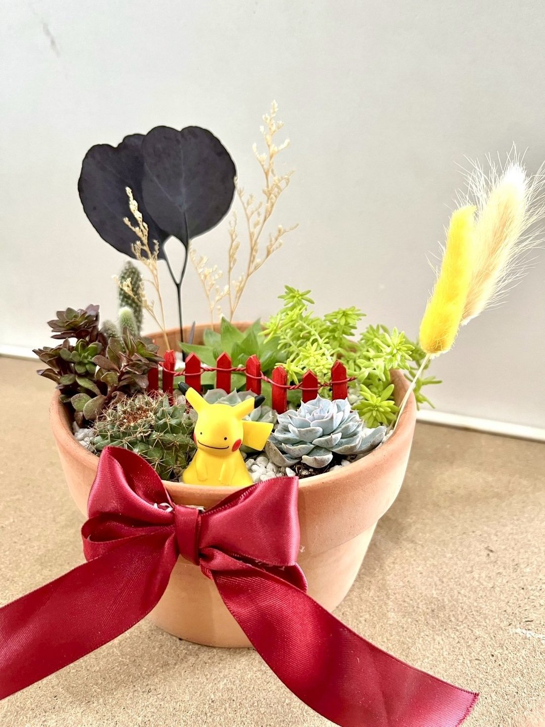多肉组盆 宝可梦 皮卡丘 百变怪 多肉盆栽 神奇宝贝 定制化生日礼 - 植栽/盆栽 - 植物．花 绿色