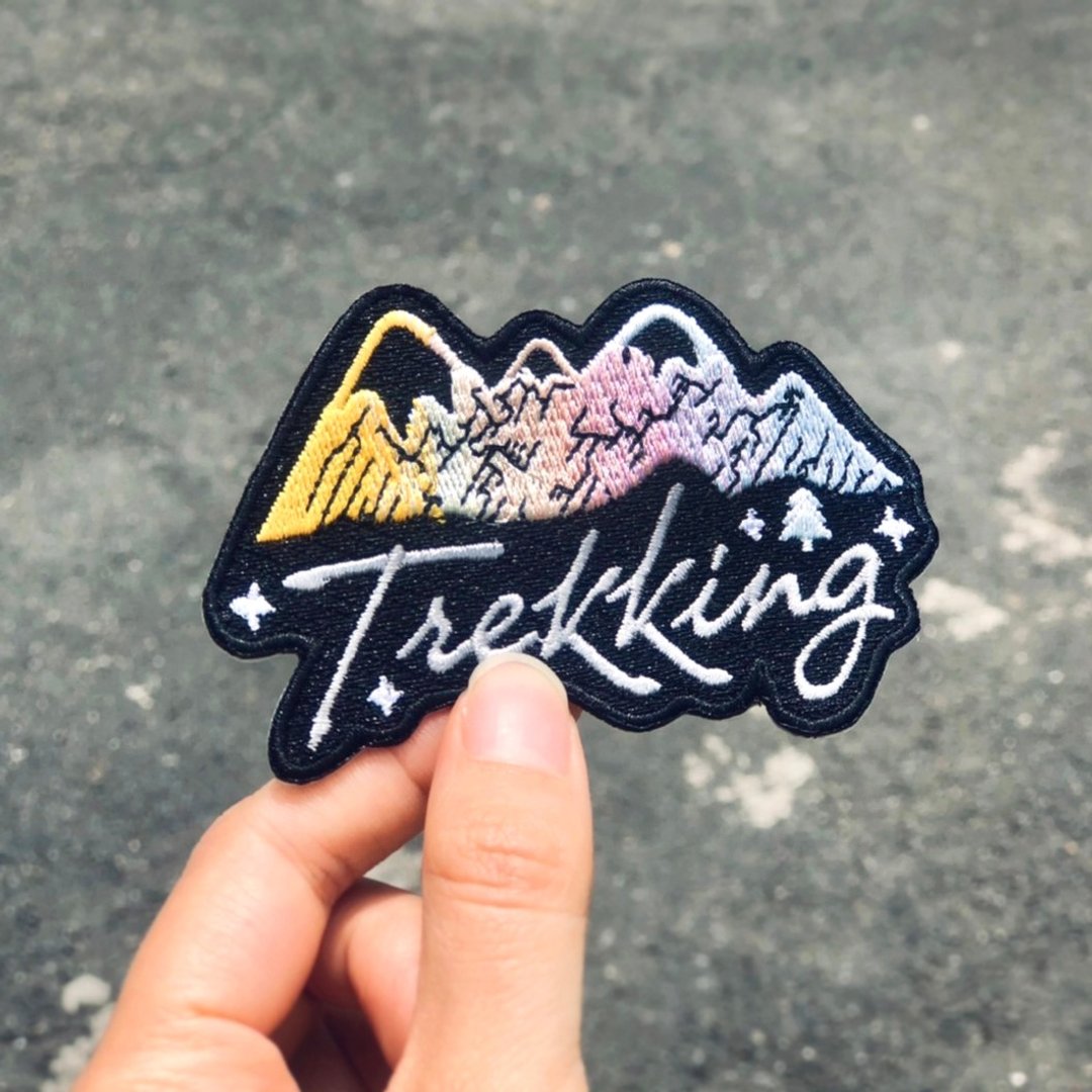 【去走走刺绣布贴】Trekking 徒步旅行 - 编织/刺绣/羊毛毡/裁缝 - 绣线 