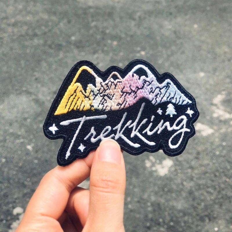 【去走走刺绣布贴】Trekking 徒步旅行 - 编织/刺绣/羊毛毡/裁缝 - 绣线 