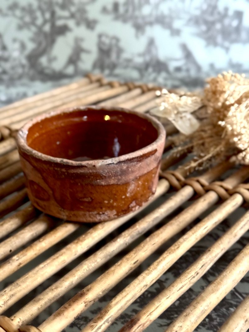 40807-绝美法国古董深棕红奶酪陶模 - 摆饰 - 陶 