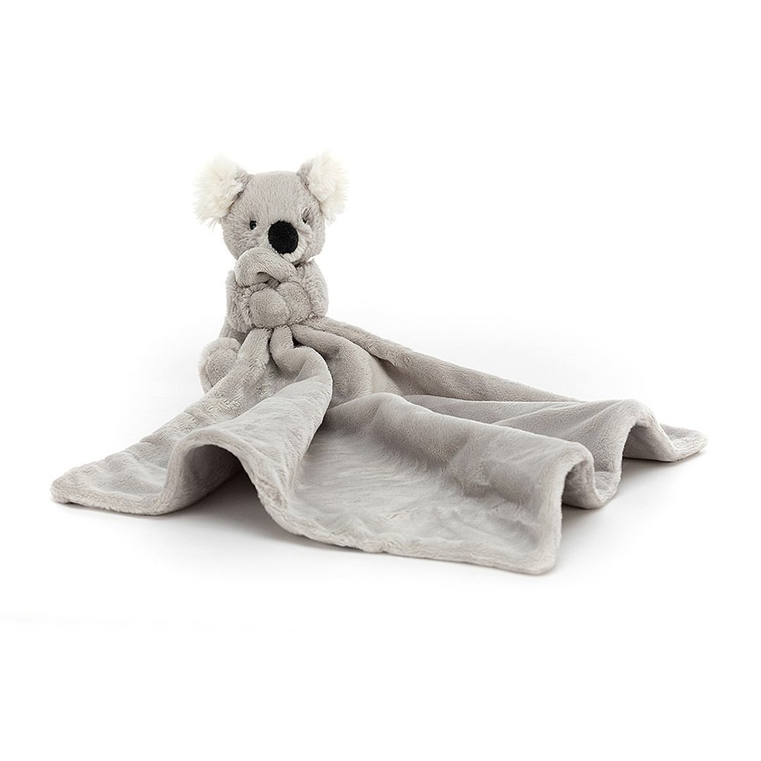 Snugglet Koala Soother 无尾熊安抚巾 约33x33厘米 - 围嘴/口水巾 - 聚酯纤维 银色