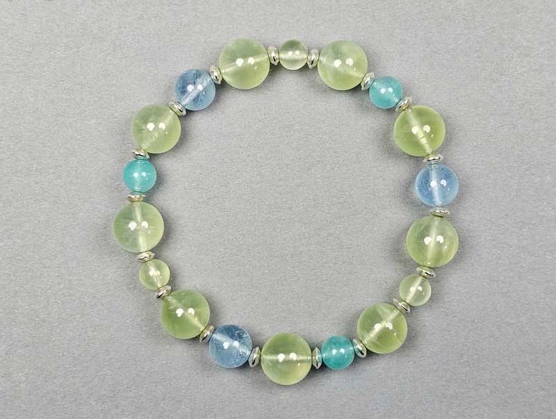 五行喜木能量手串 ( 附加基本八字命书 ) - 手链/手环 - 宝石 绿色