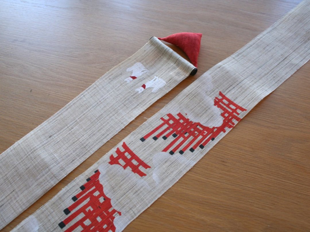 京都手绘细亚麻吊饰-千本鸟居 - 摆饰 - 棉 
