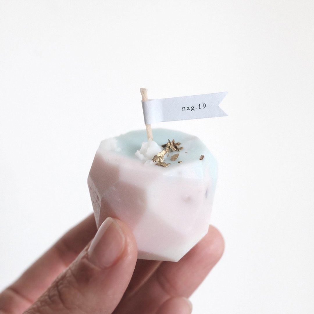 c u b e s (小) - 蜡烛/烛台 - 蜡 粉红色