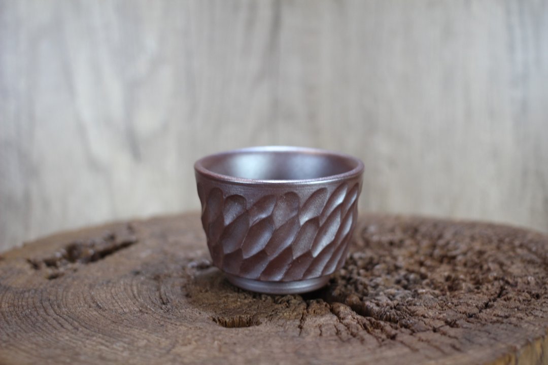 【沐春生活】120ml 柴烧落灰 手拉坯茶杯 酒杯 名家叶敏祥作品 - 茶具/茶杯 - 瓷 
