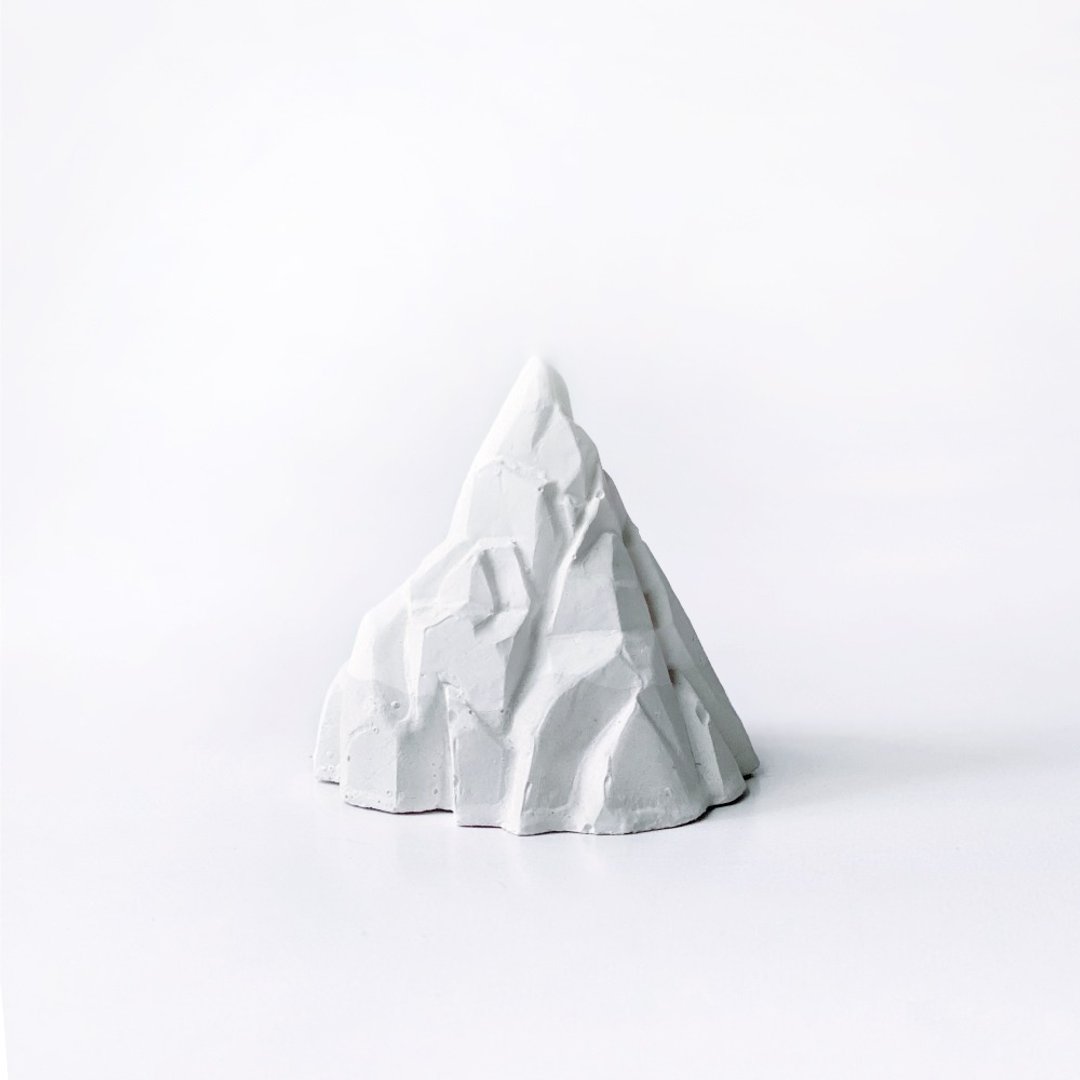 (预购) 白灰渐层系列 |  冰山 水泥扩香石 戒指架 室内摆饰 - 摆饰 - 水泥 灰色