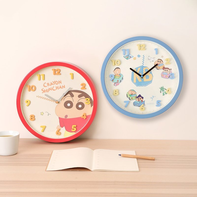 蜡笔小新立体数字静音时钟 疗愈时光系列-正版授权 挂钟 - 时钟/闹钟 - 其他材质 多色