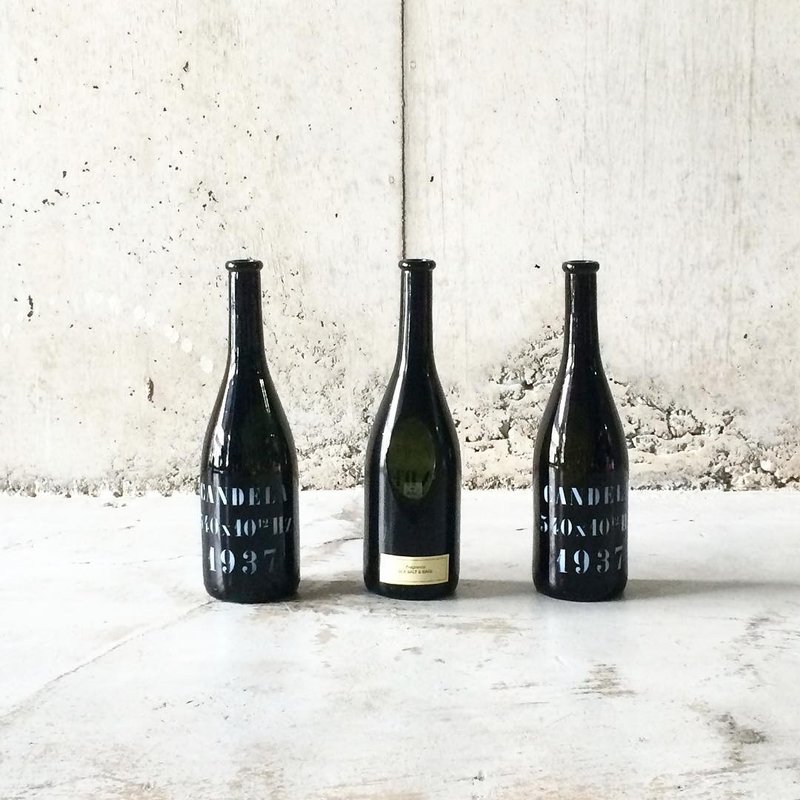 停产决定!!! WINE BOTTLE CANDLE 家居创意-酒瓶香薰蜡烛 - 香薰/精油/线香 - 玻璃 黑色